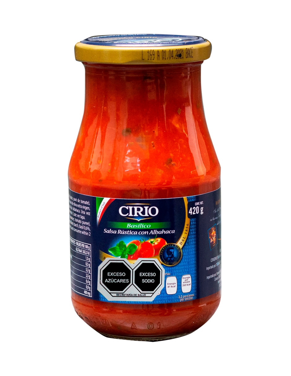 Salsa rústica de albahaca 420 g