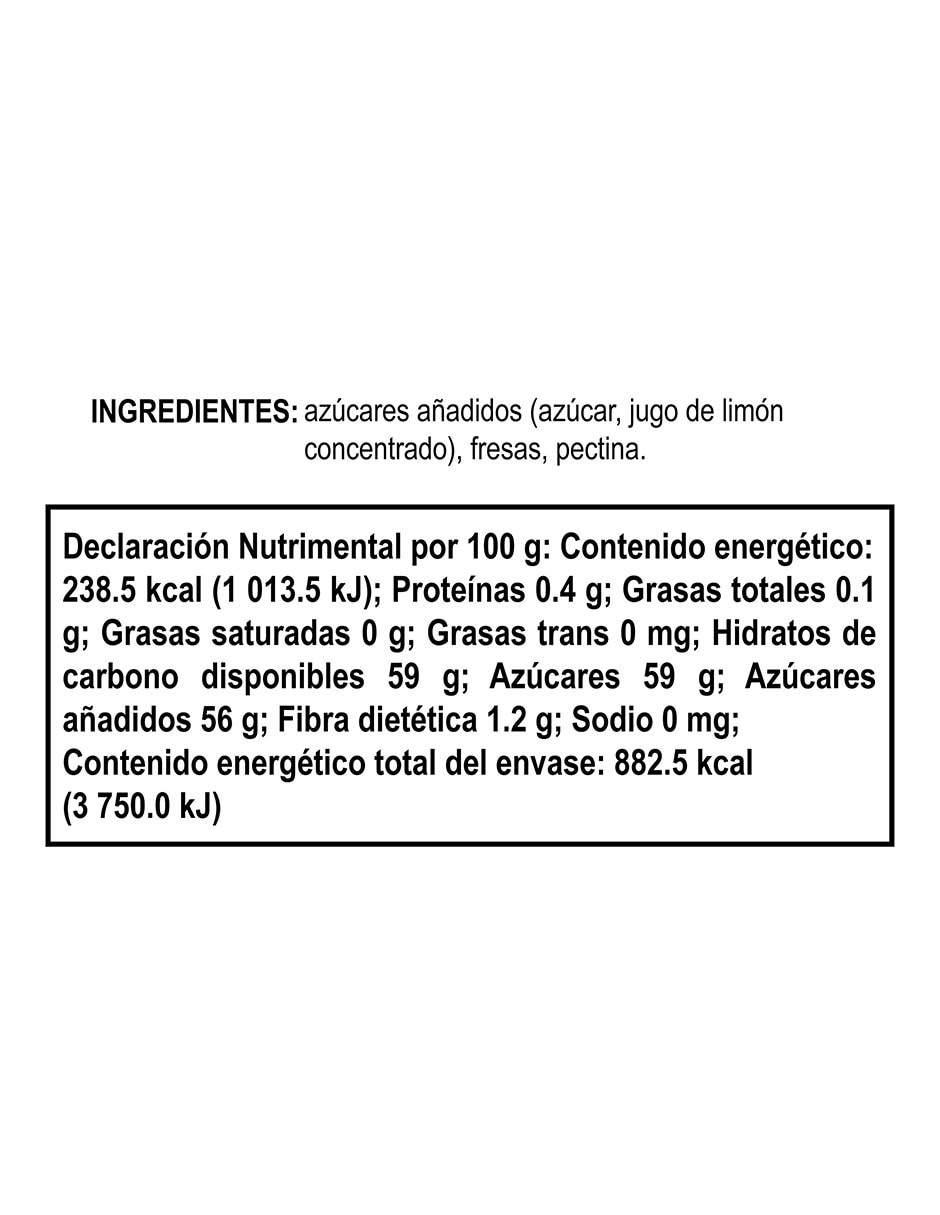 Mermelada de Fresa 370 g 6