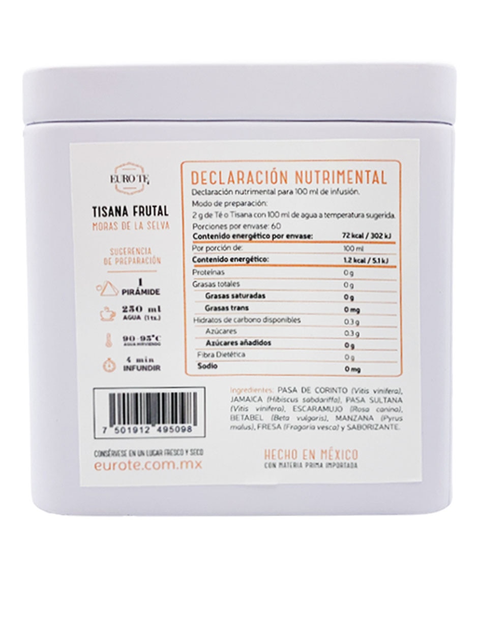 Tisana frutos del bosque en flores y frutas deshidratadas 120 g 2