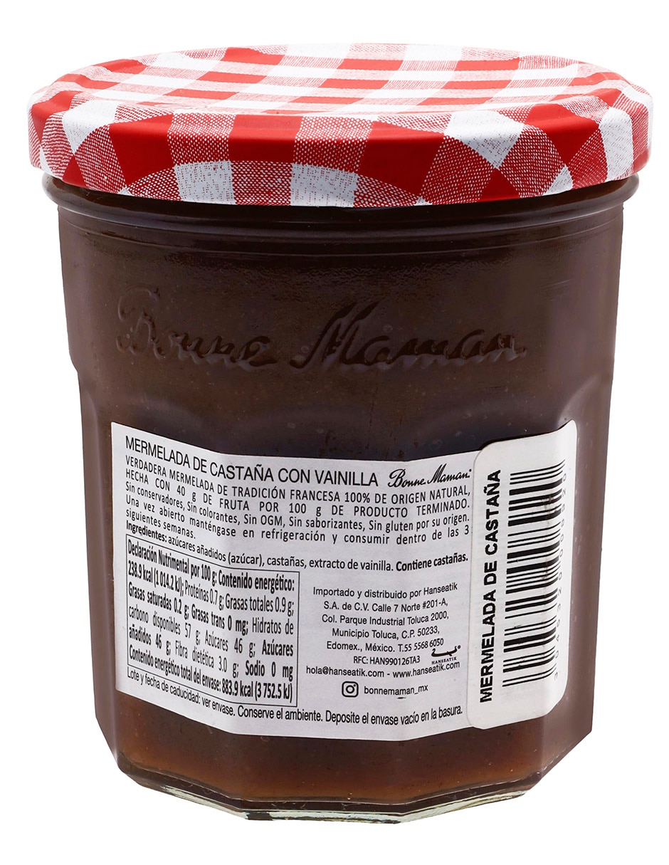 Mermelada de castaña con vainilla 370 g 2
