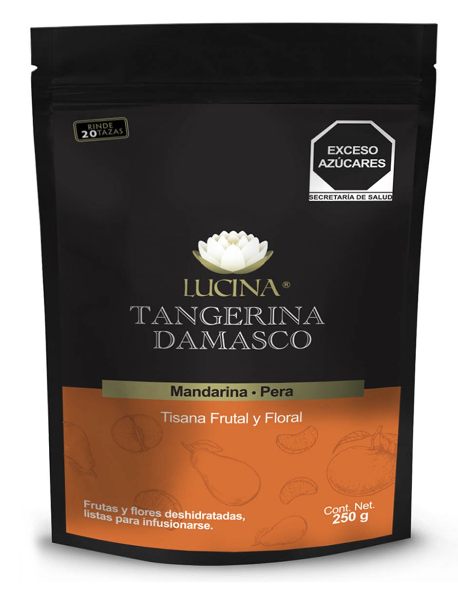 Tisana frutal y floral en flores y frutas deshidratadas Tangerina Damasco 250 g
