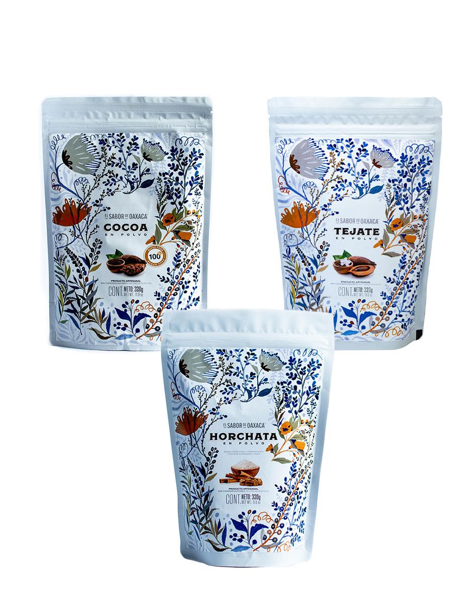 Set de 3 bebidas en polvo 320 g Set de 3 bebidas en polvo 320 g