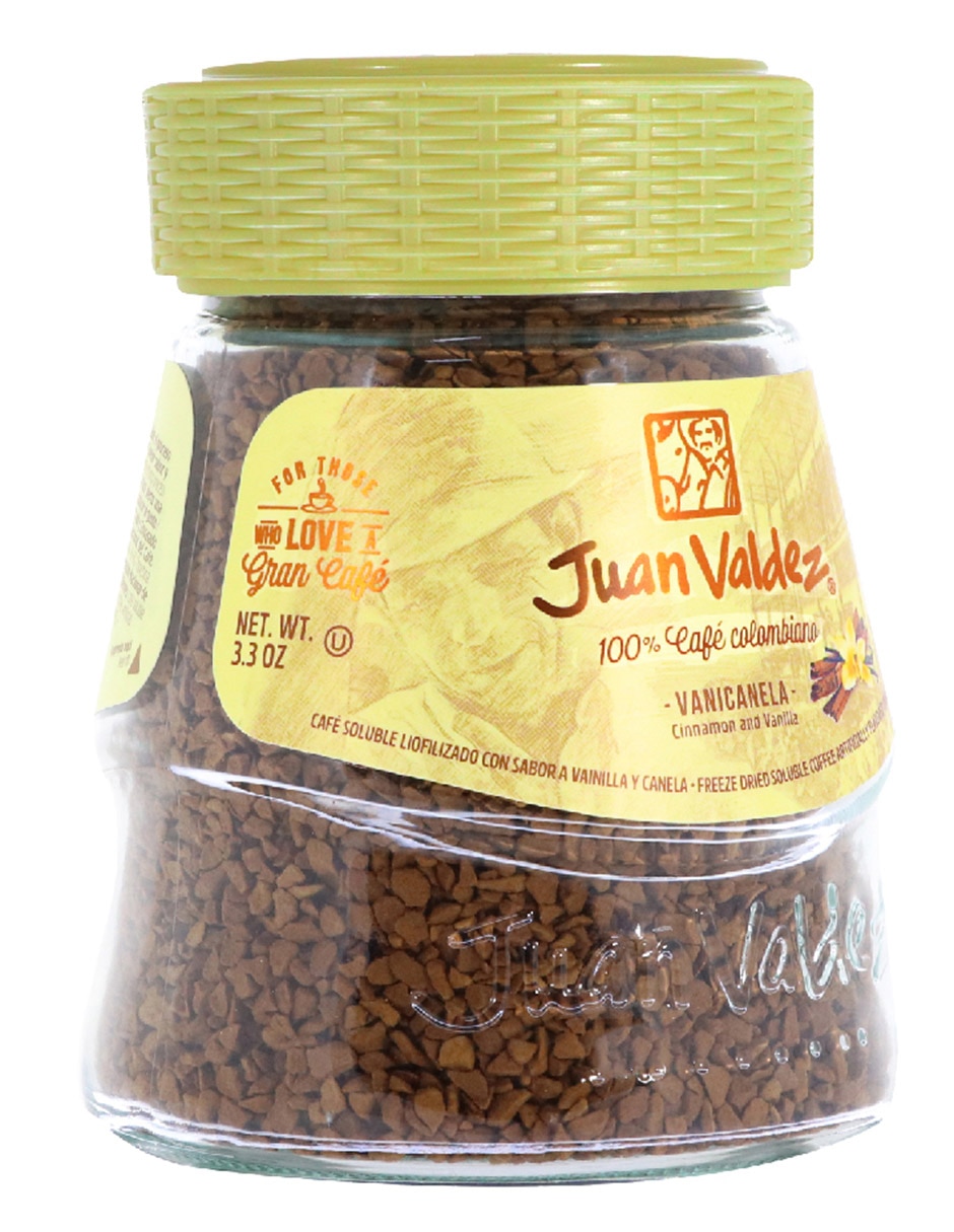Café soluble sabor vainilla de Colombia Juan Valdez 94 g
