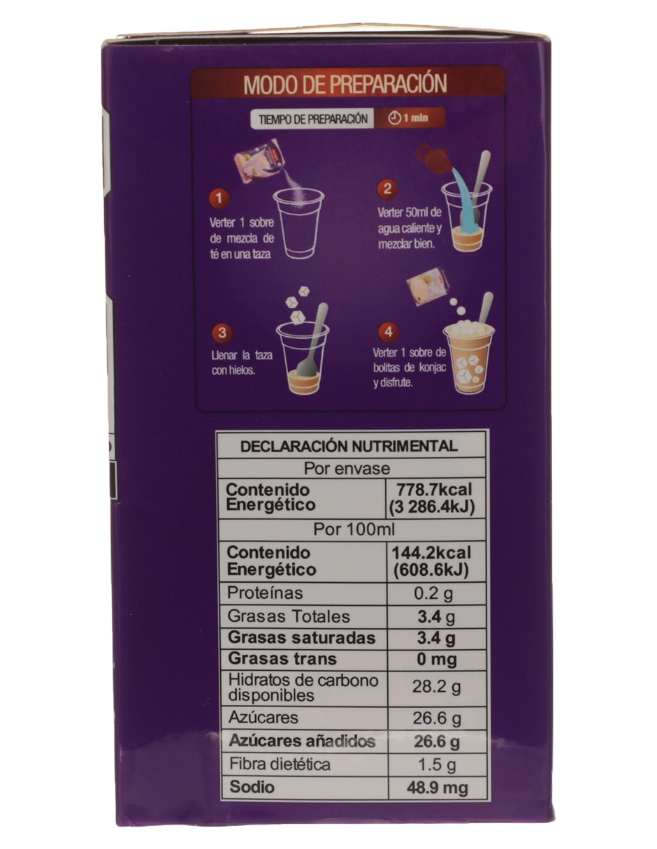 Té de burbujas sabor taro 3