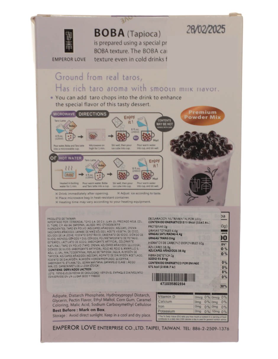 Té de burbujas sabor taro 4