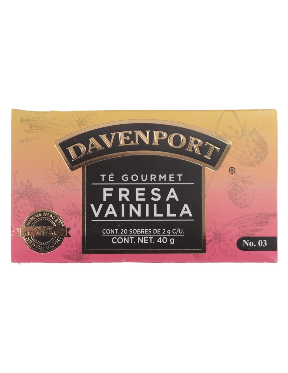 Té fresa vainilla en sachet