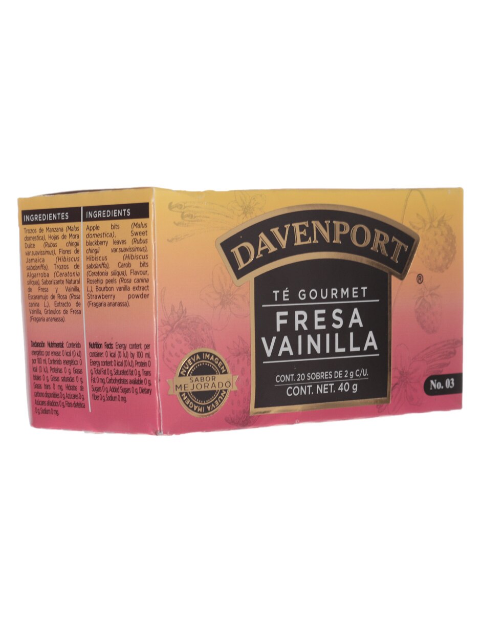 Té fresa vainilla en sachet 2