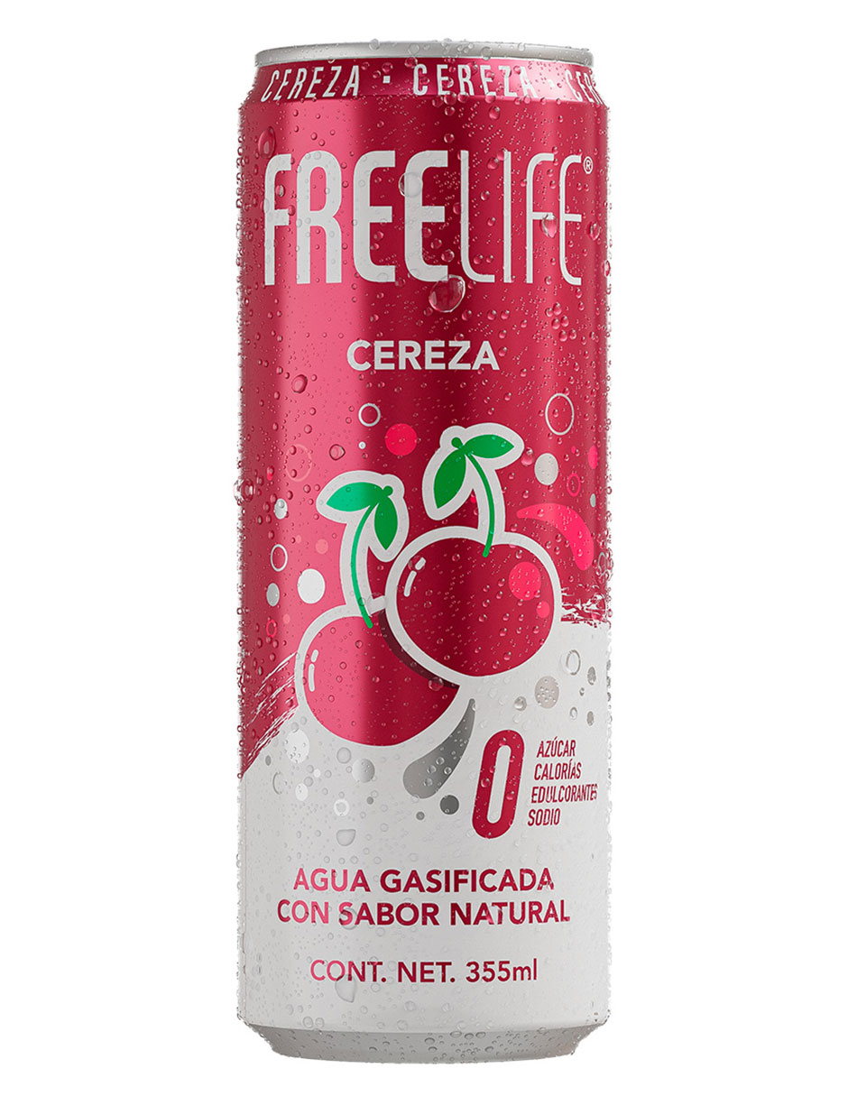 Agua gasificada sabor cereza Agua gasificada sabor cereza