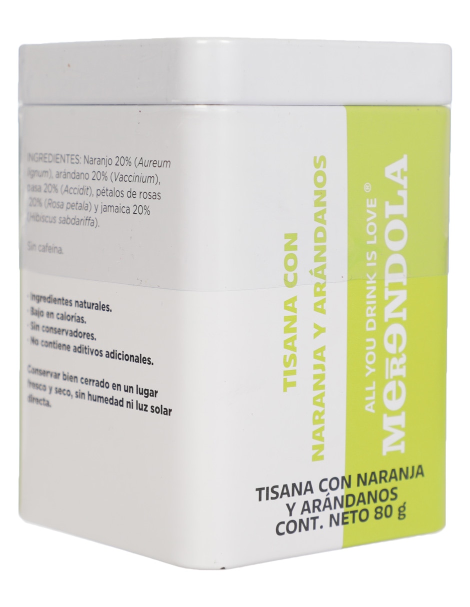 Té naranja y árandanos flores y frutas deshidratadas 2