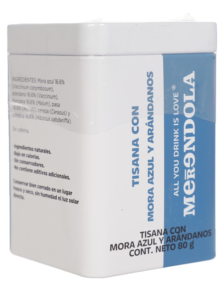 Tisana sabor mora azul y arándanos flores y frutas deshidratadas 2