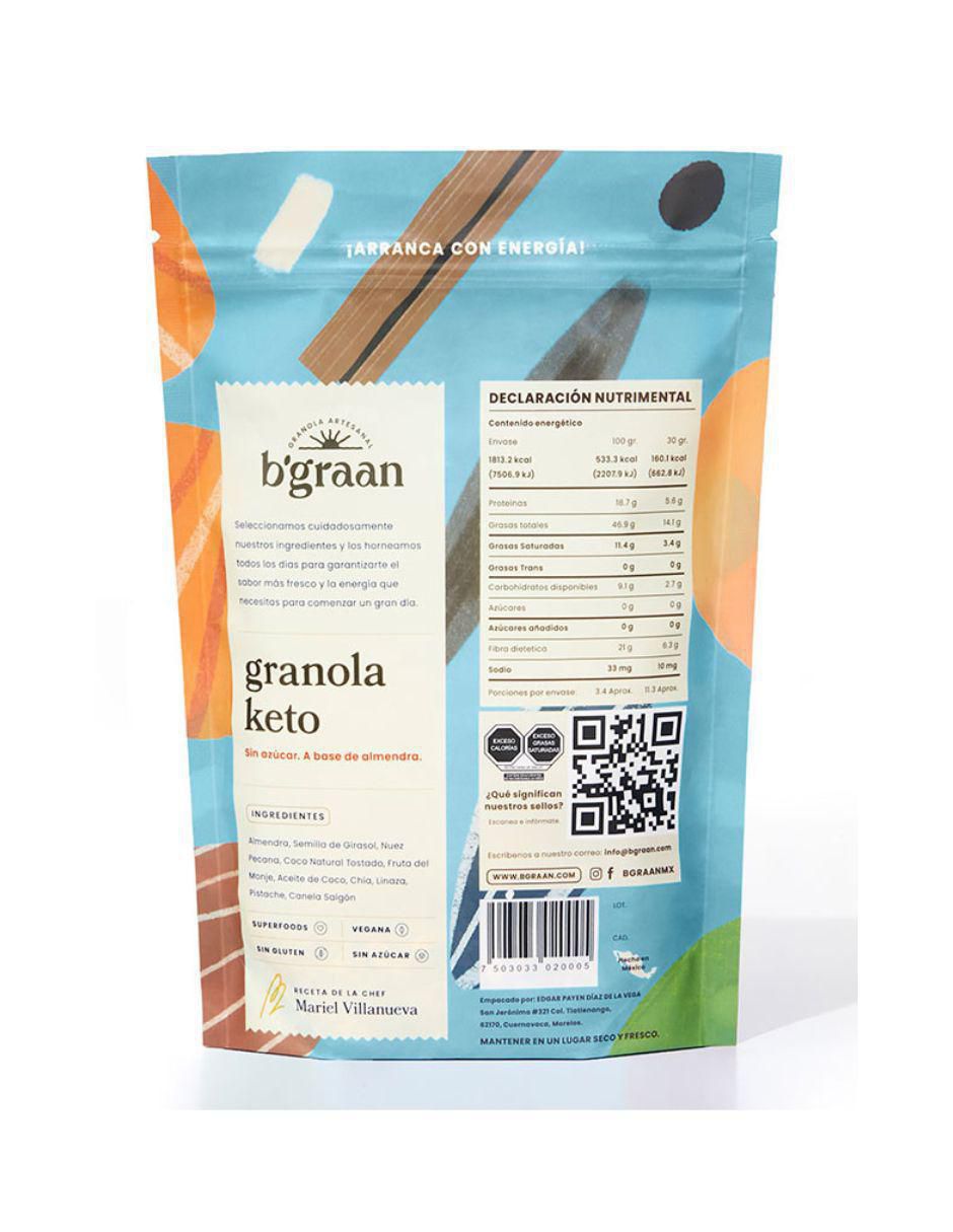 Cereal de granola Keto 340 g B’graan
