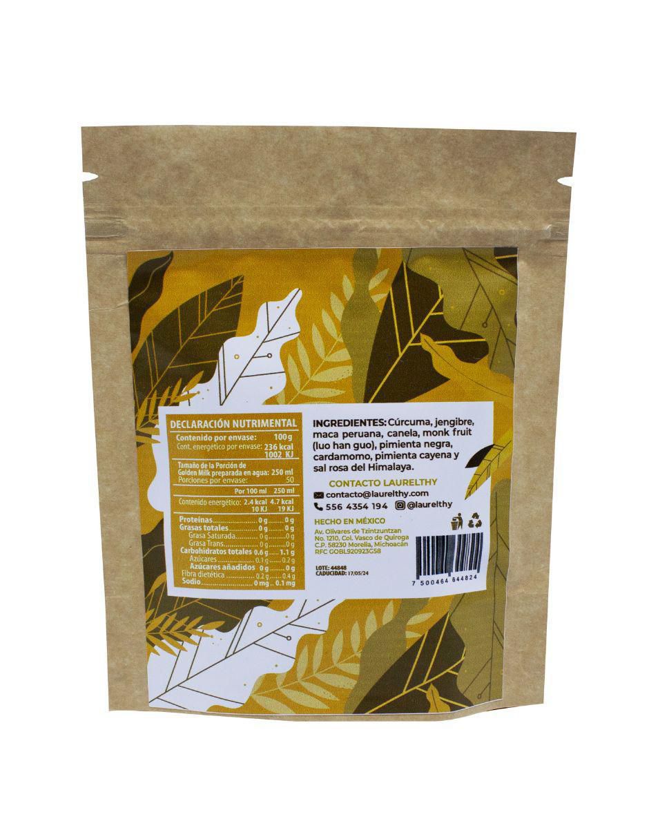 Bebida en polvo Golden Milk natural 100 g 2