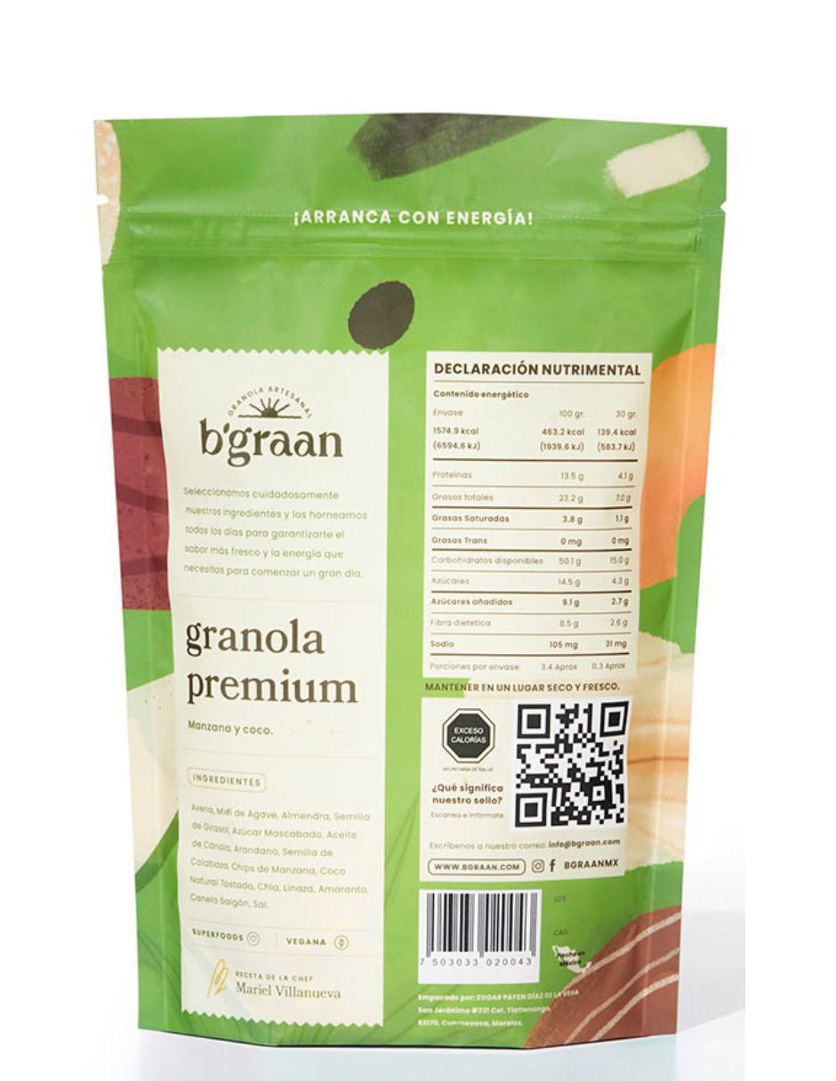 Cereal de granola premium 340 g B'graan
