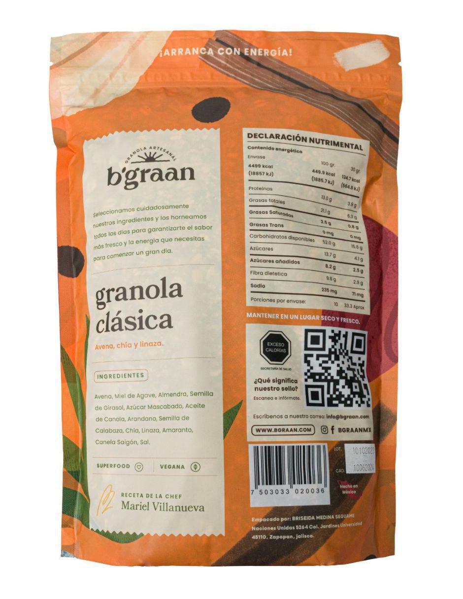 Cereal de Granola Clásica 1 kg 2
