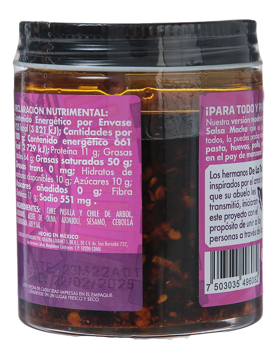 Salsa macha sabor chile de árbol y chile pasilla Ana Sexy 2
