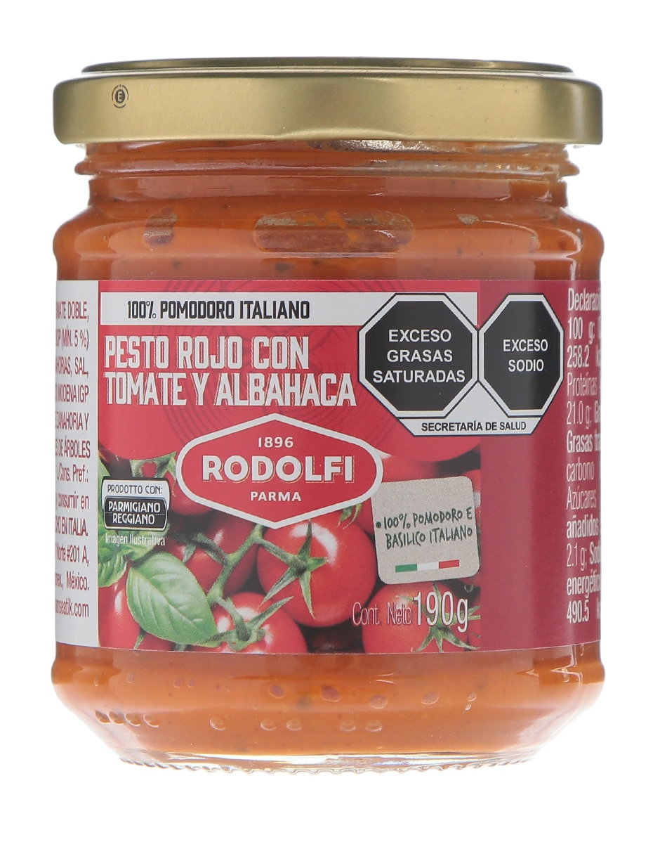 Salsa pesto sabor tomate y albahaca