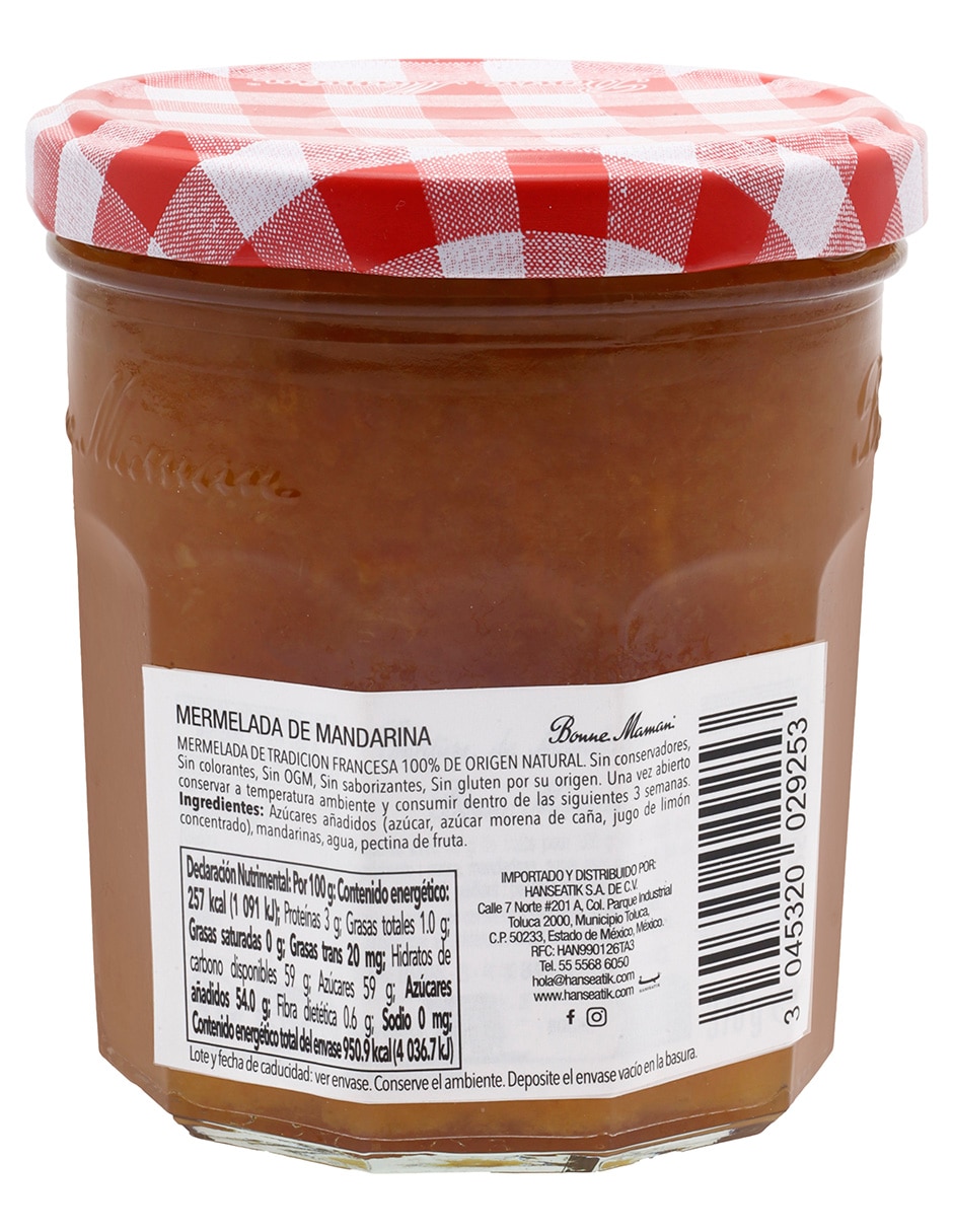 Mermelada de mandarina Bonne Maman 370 g