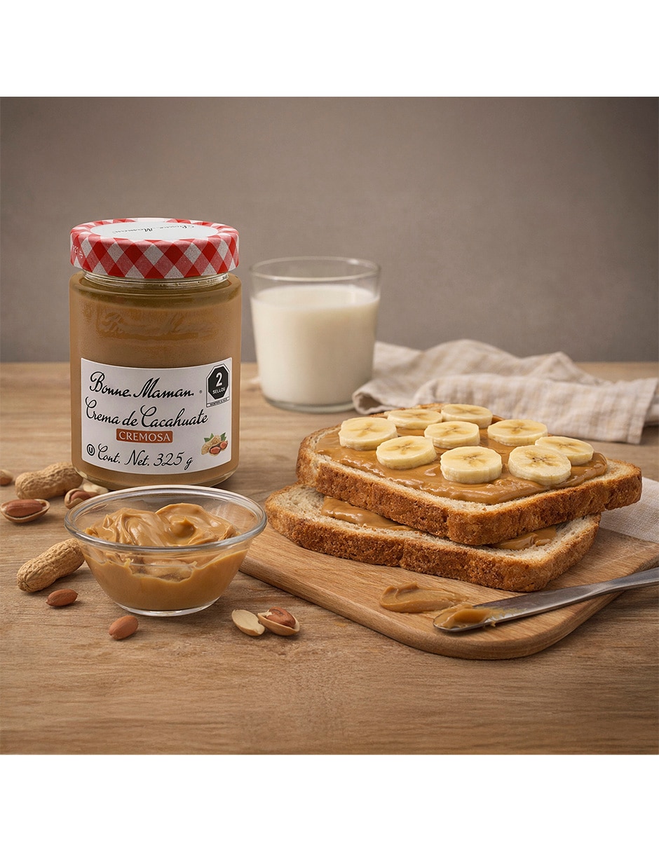 Crema de cacahuate Bonne Maman 325 g