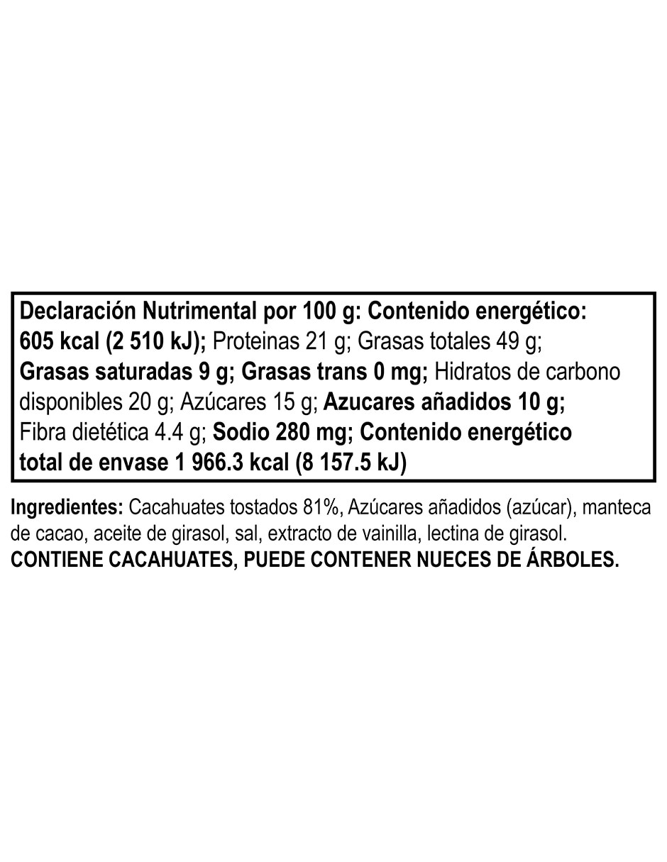 Crema de cacahuate Bonne Maman 325 g