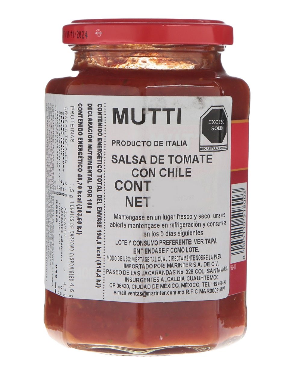 Talco sabor tomate Con Pizzutello Tomatoes y Clabrian Chilli Pepper 2
