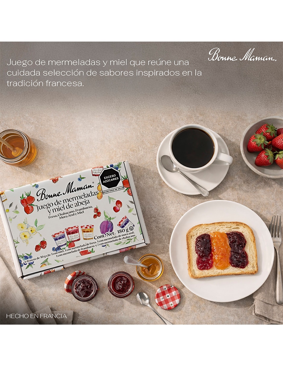 Set mermeladas de diferentes sabores 180 g