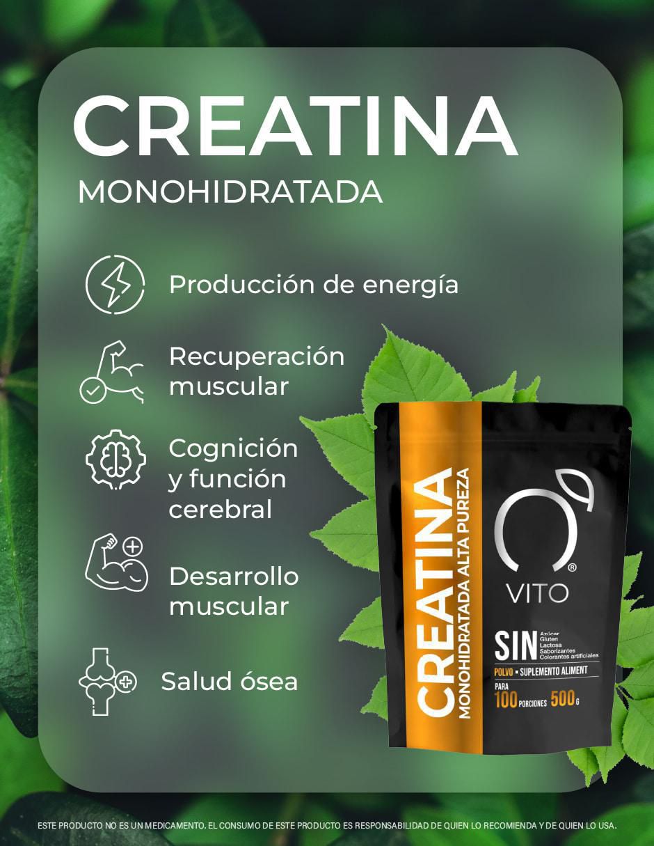 Creatina monohidratada de alta pureza