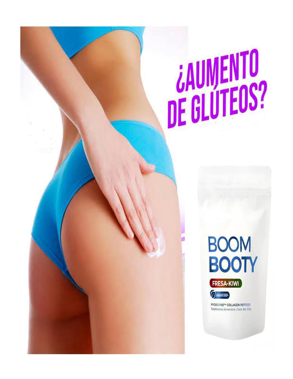 Kit de suplementos alimenticios proteína Boom Booty Glúteo peptonas con proteína Whey y probióticos voluminizador de glúteos 5