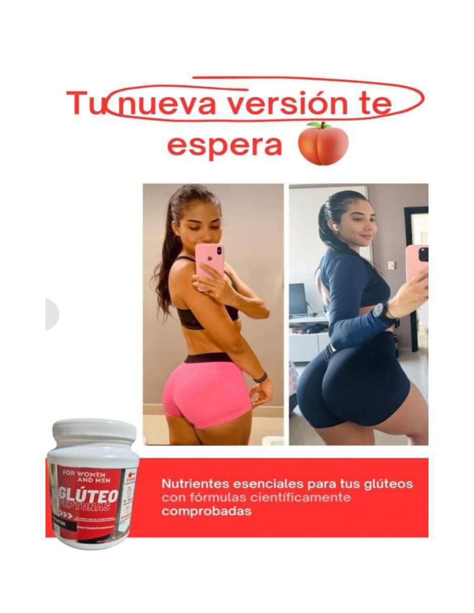 Kit de suplementos alimenticios proteína Boom Booty Glúteo peptonas con proteína Whey y probióticos voluminizador de glúteos