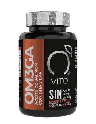 Omega 3 | VITO | Suplemento de Aceite de Salmón Noruego con DHA y EPA c/u Vito - Vitaminas Totales de 90 cápsulas