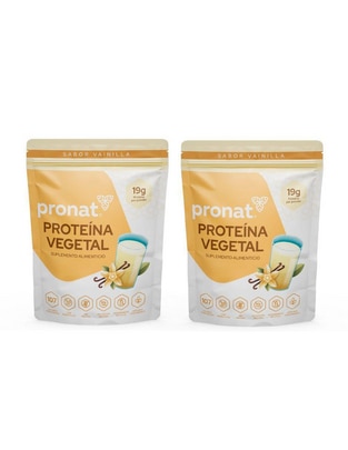 Set de suplementos alimenticios proteína vegetal vainilla Set de suplementos alimenticios proteína vegetal vainilla