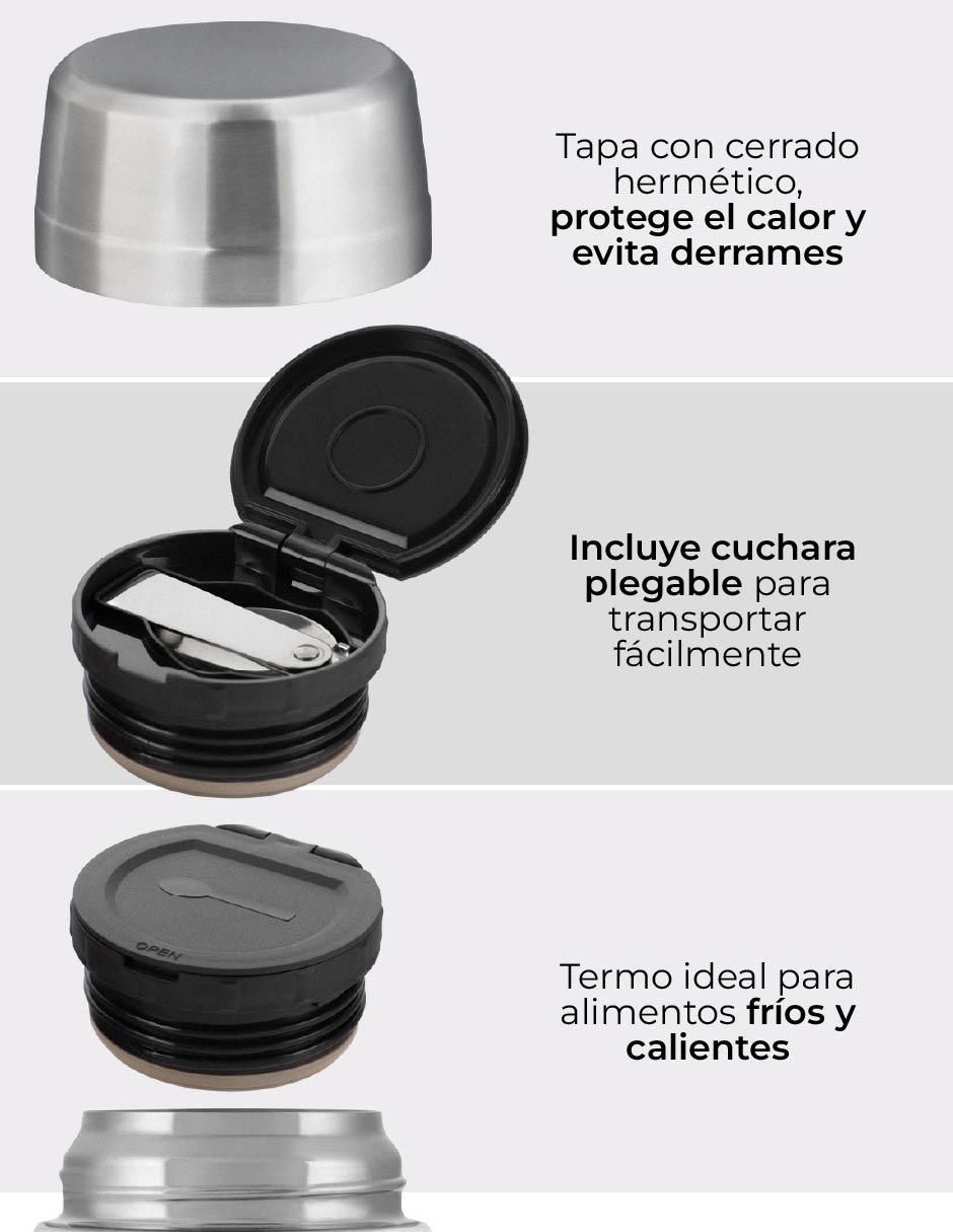 Termo de acero inoxidable con tapa rosca 4