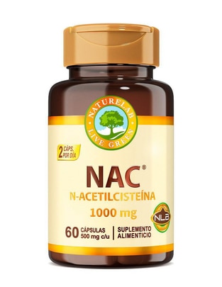 NAC 60 Cáps Naturelab N-Acetilcisteína Naturelab con n-acetyl cysteine de 60 cápsulas