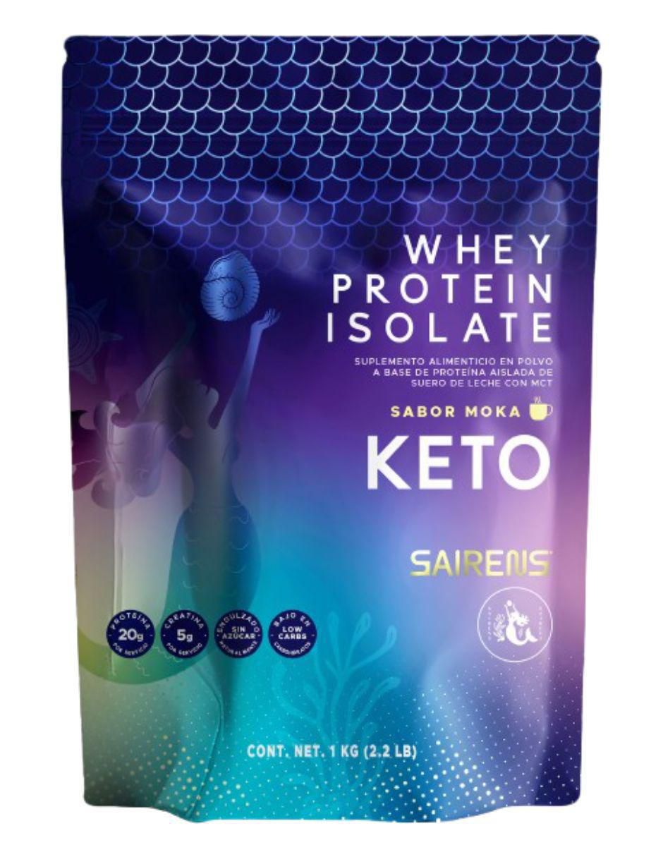 Proteína aislada de suero de leche con creatina +mct sabor moka 1kg con creatina monohidratada