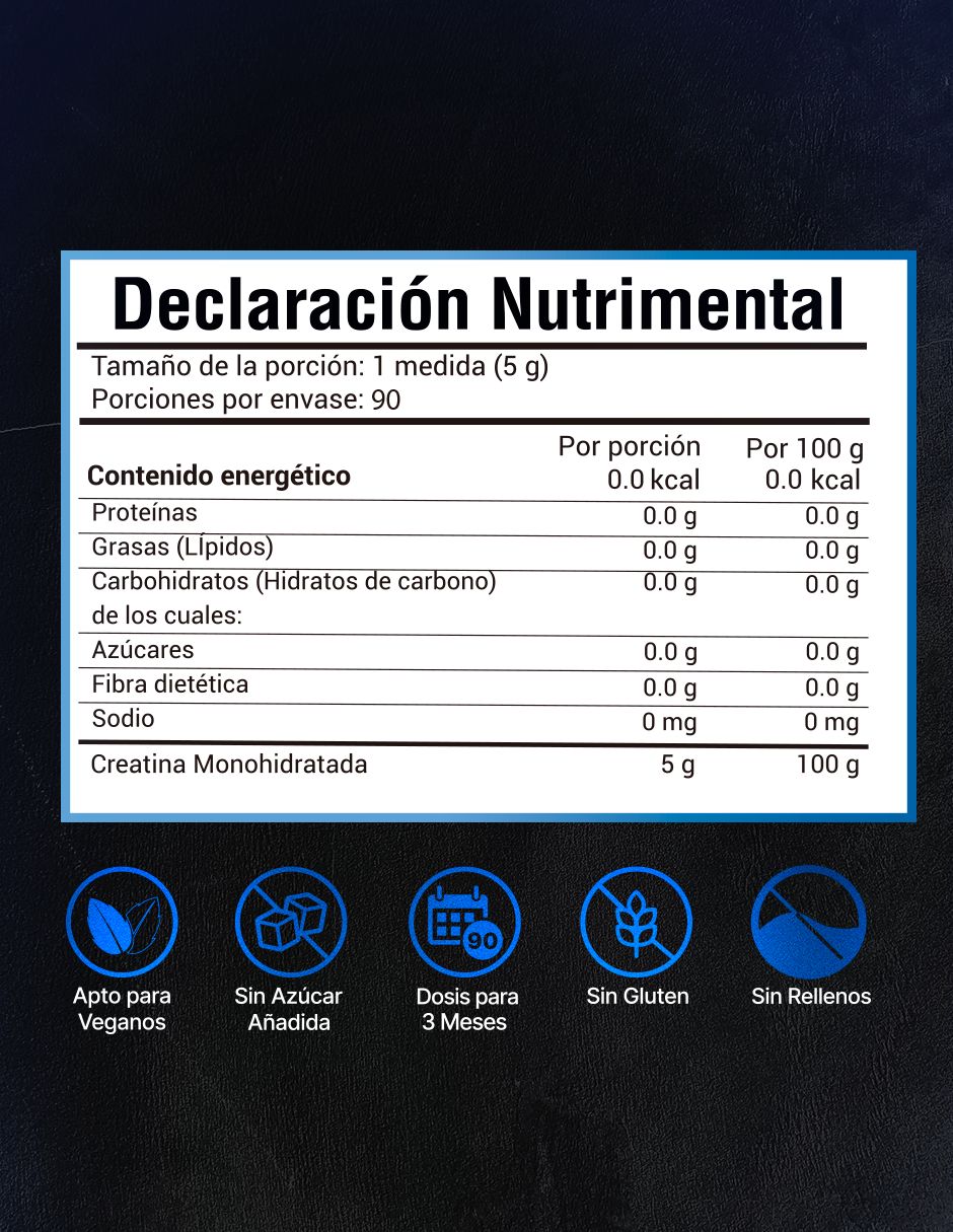 Creatina Monohidratada Micronizada de alta pureza en polvo rendimiento y fuerza Amarte Labs de 300 g