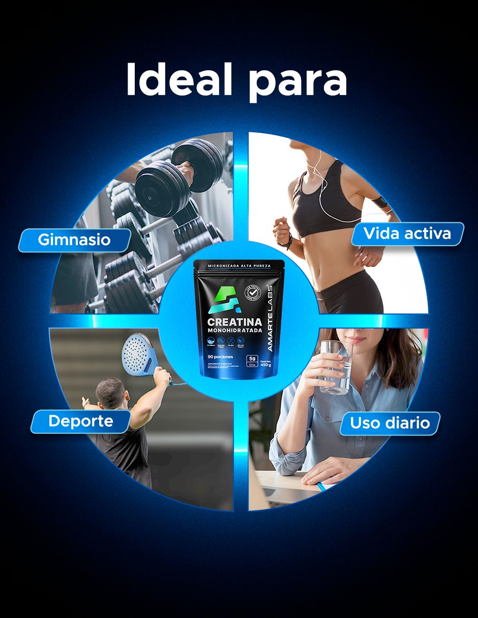 Creatina monohidratada micronizada de alta pureza de 450 g 3