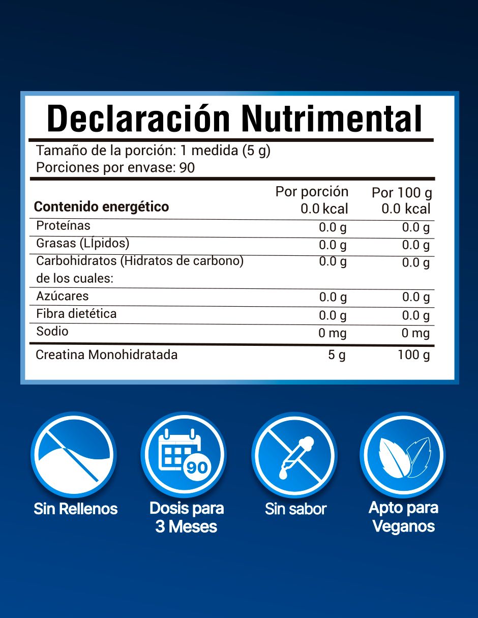 Creatina monohidratada micronizada de alta pureza de 450 g 4