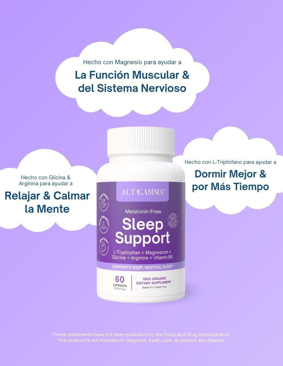 Sleep Support Altagamma con colágeno hidrolizado con 20 aminoácidos sabor pescado de 60 cápsulas