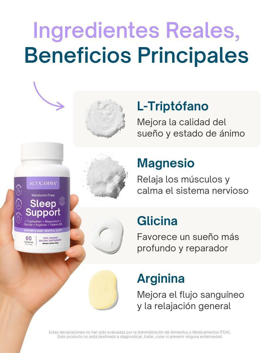 Sleep Support con colágeno hidrolizado con 20 aminoácidos sabor pescado de 60 cápsulas