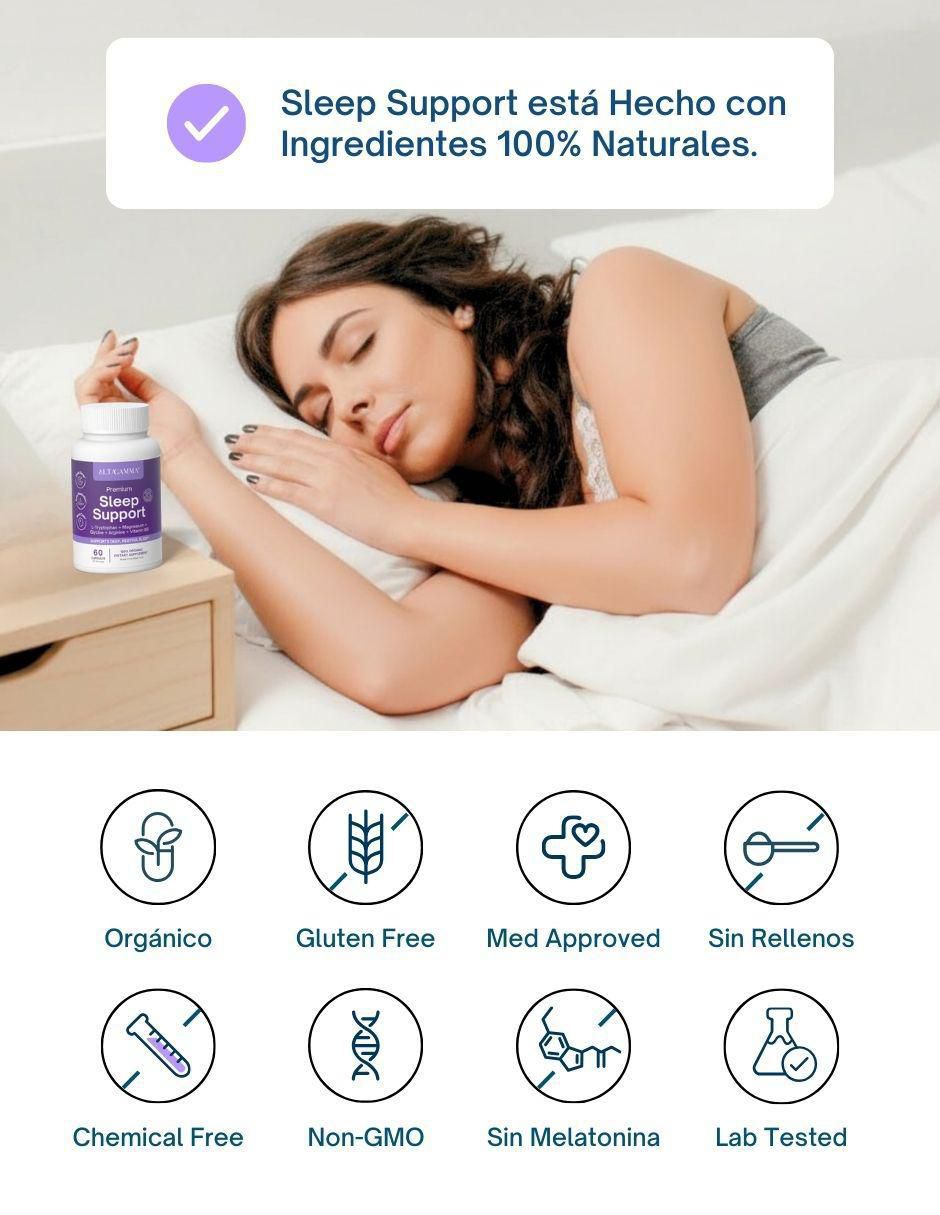 Sleep Support Altagamma con colágeno hidrolizado con 20 aminoácidos sabor pescado de 60 cápsulas