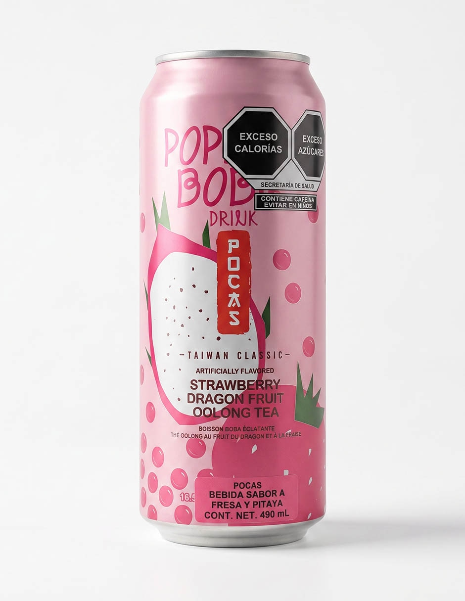 Refresco de fresa 490 ml