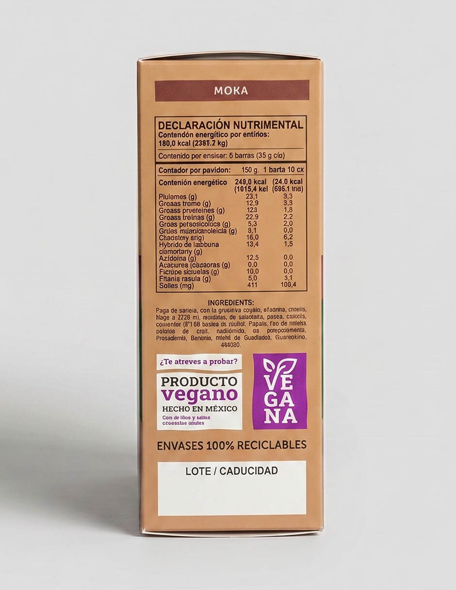 Paquete de cereales barra de proteína 3