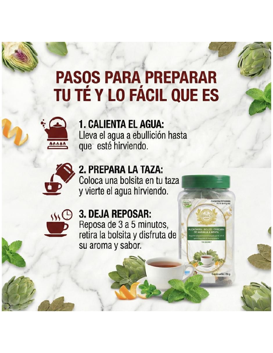 Tisana sabor menta en sachet 40 g