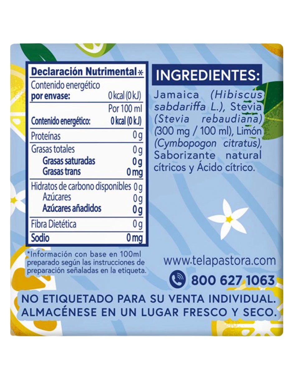 Té tisana sabor cítrico y herbal molido 40 g 2