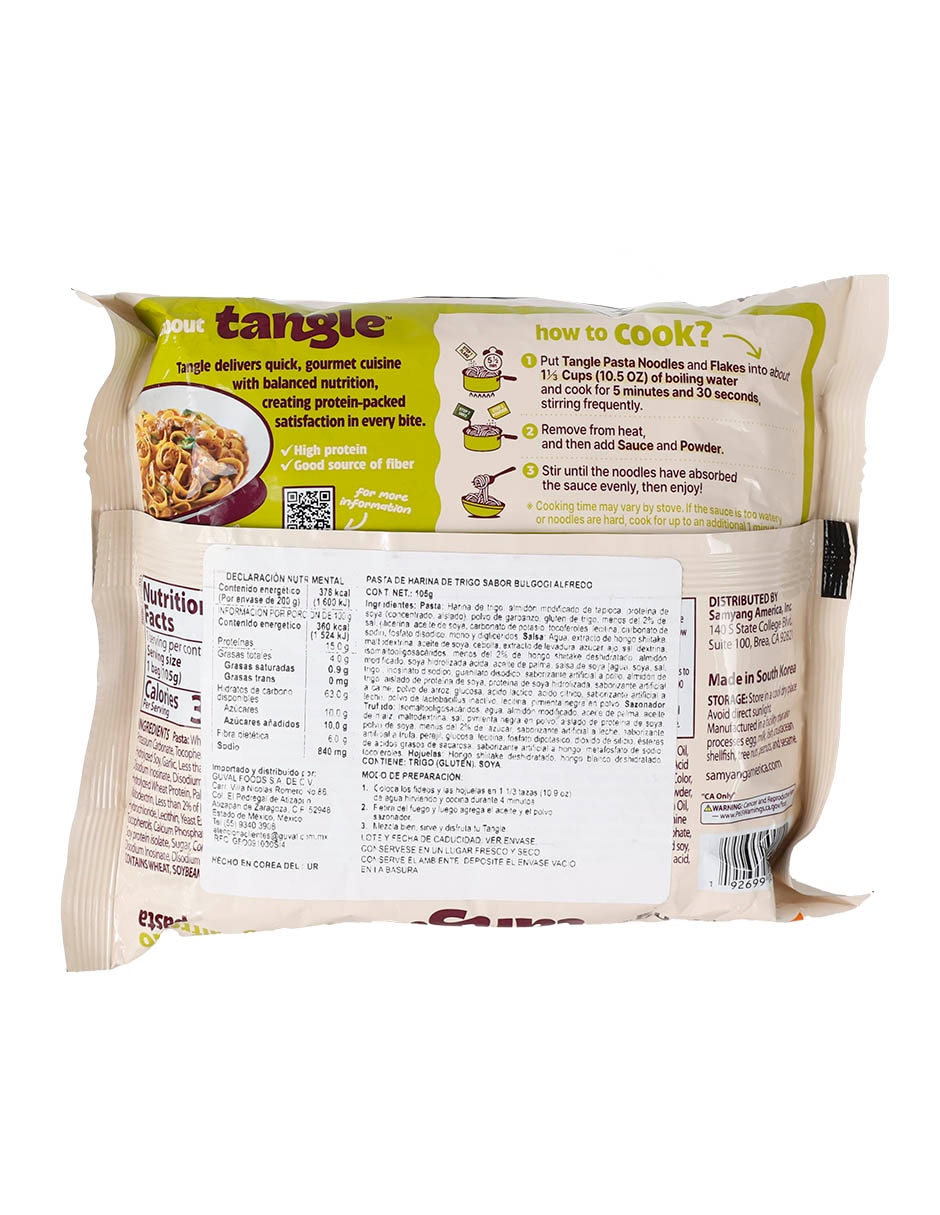 tangle bulgogi alfredo pasta Samyang 3