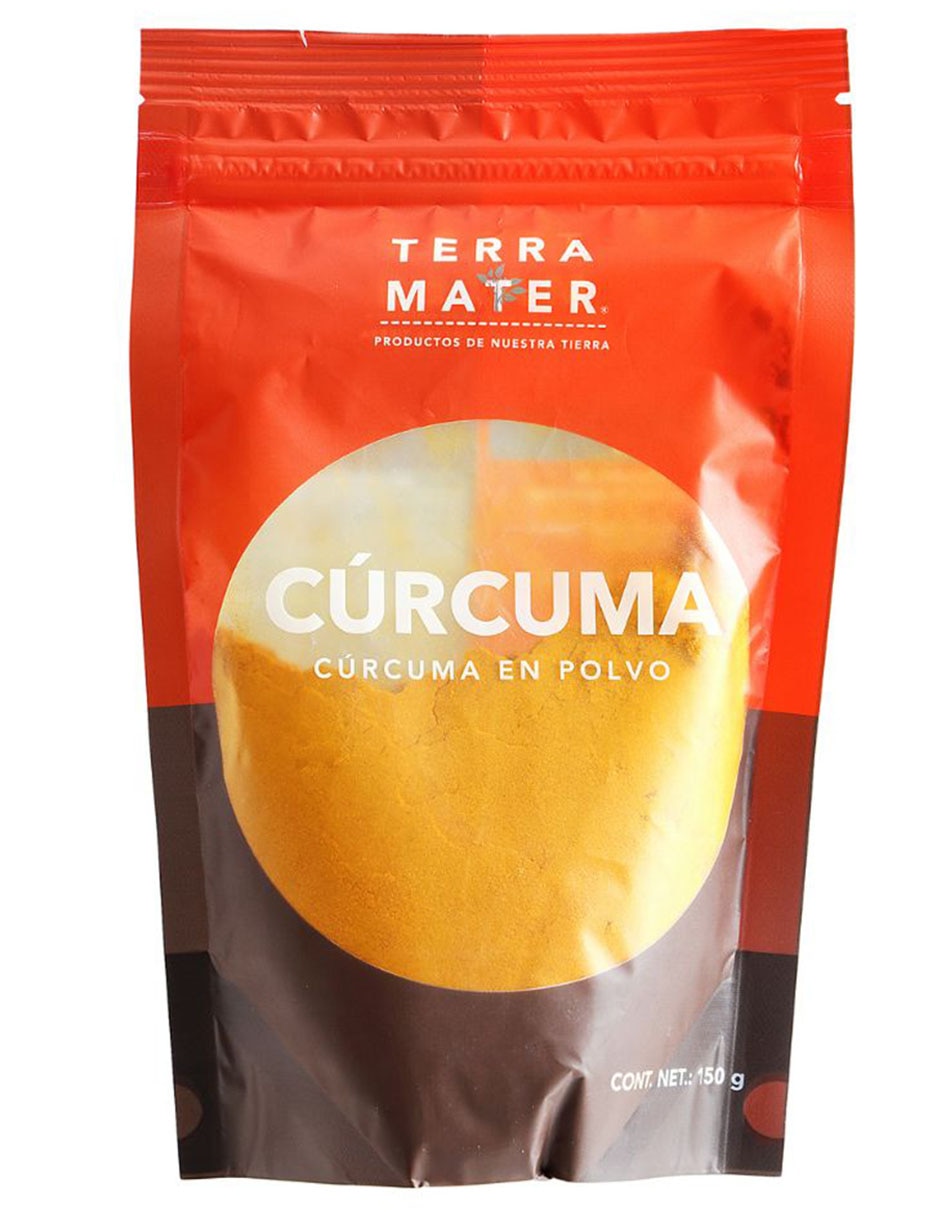 Suplementos alimenticios cúrcuma en polvo