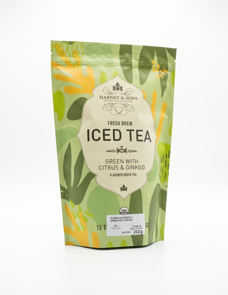 Té de burbujas sabor té verde con frutos cítricos 2