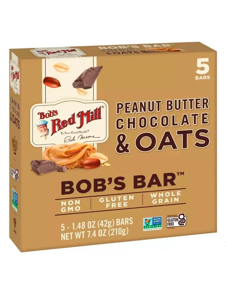 Paquete de cereal en barra Bob's Red Mill Peanut Butter Chocolate & Oats A De Coco Paquete de cereal en barra Bob's Red Mill Peanut Butter Chocolate & Oats A De Coco