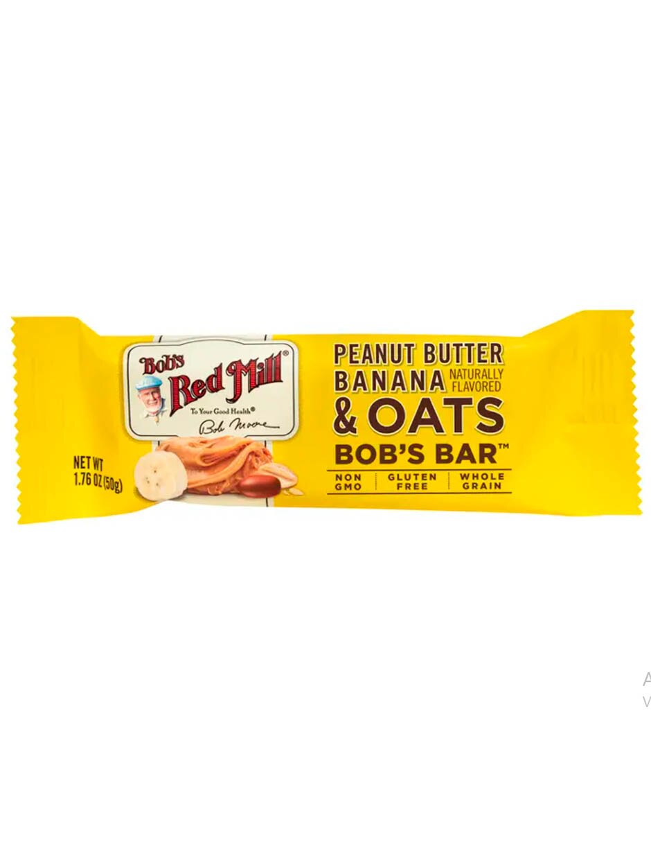 Paquete de cereal en barra Bob's Red Mill Peanut Butter Banana & Oats Bob's Bar A De Coco 2