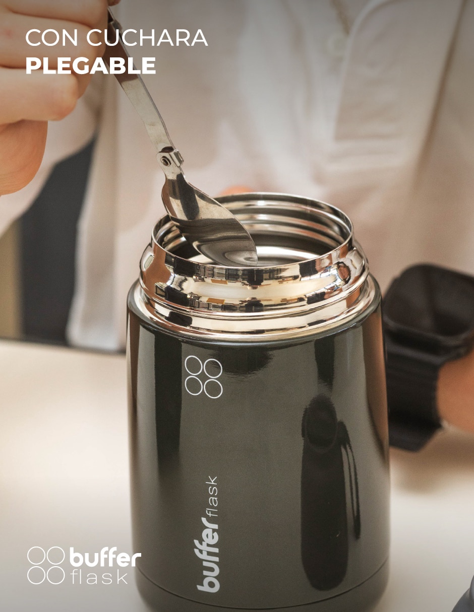 Termo buffer de acero inoxidable termo six con tapa rosca