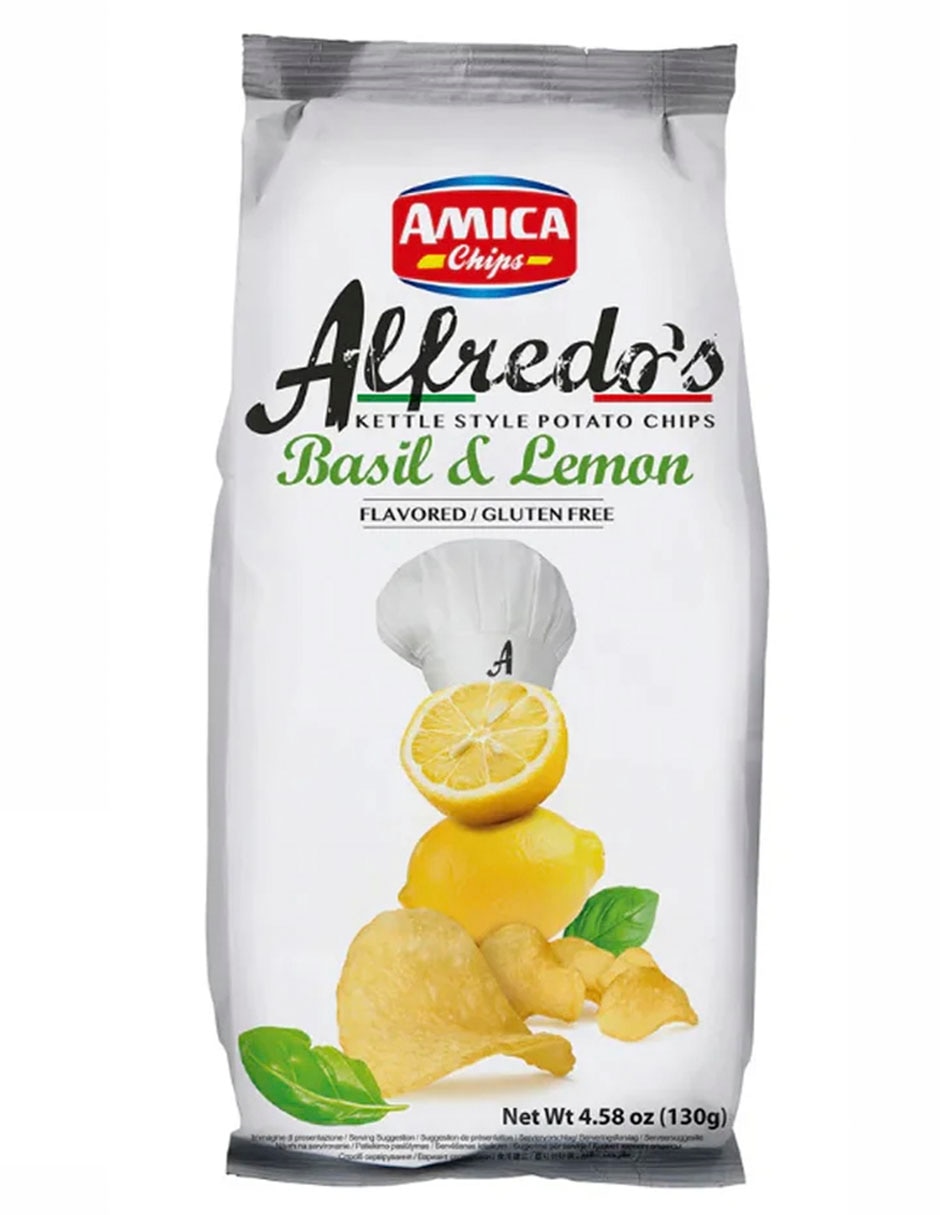 Papas FriPapas fritas Alfredo's con sabor a albahaca y limón 130 g